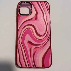 IPhone 11 Pro Max Casetify Case- Pink Swirl